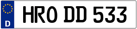Truck License Plate
